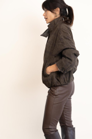 Co'Couture |  Checked balloon Olva | brown | Picture 6