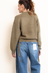 Co'Couture |  Braided sweater Rowl | green | Picture 7