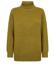 Co'Couture |  Knitted turtleneck Row | green