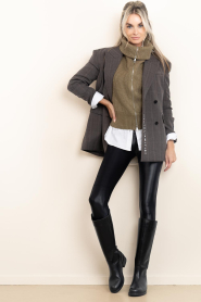 Co'Couture |  Knitted cardigan Row | green | Picture 9