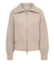 Co'Couture |  Knitted cardigan Row | natural | Picture 1