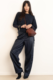 Co'Couture |  Soft pull up sweater Noomi | navy | Picture 3