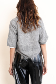 Co'Couture |  Soft pull up sweater Noomi | grey | Picture 7