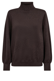 Co'Couture |  Soft turtleneck Cory | brown | Picture 1