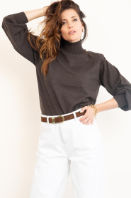 Co'Couture |  Soft turtleneck Cory | brown | Picture 6