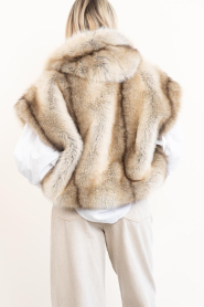 STUDIO AR |  Faux fur bodywarmer Olena | beige | Picture 8