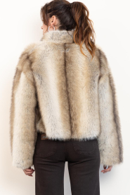 STUDIO AR |  Faux fur jas Lumi | brown | Picture 8