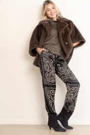 STUDIO AR |  Faux fur cape jacket | choco | Picture 9
