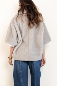 STUDIO AR |  Faux fur cape jacket Clara | grey | Picture 10