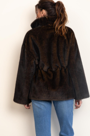 STUDIO AR |  Faux fur jacket with drawstring Frankie | olive | Picture 8