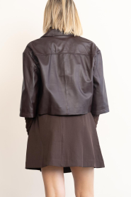 STUDIO AR |  Lambskin blouse jacket Hollis | brown | Picture 7