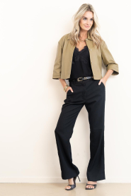 STUDIO AR |  Lamb leather blouse jacket Hollis | olive green | Picture 4