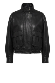 STUDIO AR |  Leather bomber jacket Willow | black | Picture 1