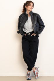 STUDIO AR |  Leather bomber jacket Willow | black | Picture 3