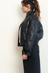 STUDIO AR |  Leather bomber jacket Willow | black | Picture 9