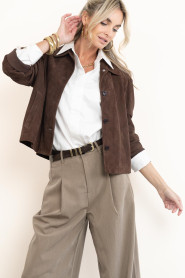 STUDIO AR |  Vintage suède jacket Elaine | brown | Picture 6