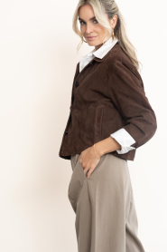 STUDIO AR |  Vintage suède jacket Elaine | brown | Picture 8