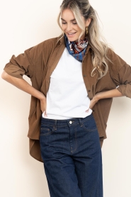 Lois Jeans : Baby-rib blouse Ross | camel - img4