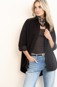 Lois Jeans | Baby-rib blouse Ross | bruin | Picture 5