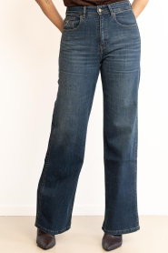 Lois Jeans :  Mid waist wide leg Roselia | blue - img5