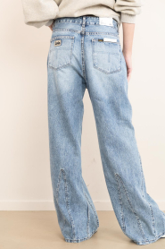Lois Jeans |  Mid waist wide leg jeans Skate L32 | blue | Picture 8