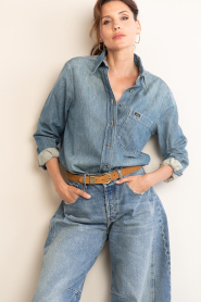 Lois Jeans :  Denim blouse Anne | blue - img2