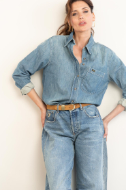 Lois Jeans :  Denim blouse Anne | blue - img6