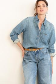 Lois Jeans :  Denim blouse Anne | blue - img7