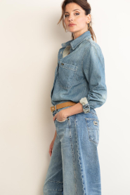 Lois Jeans :  Denim blouse Anne | blue - img8