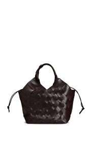 Cala Jade |  Hand braided leather bag Misu L | brown | Picture 1