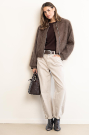 Cala Jade |  Hand braided leather bag Misu M | brown | Picture 6