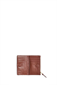 Cala Jade |  Hand braided leather waller Caia | camel | Picture 2