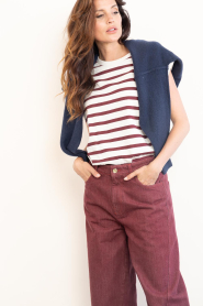 by-bar |  Cotton top with stripes Tobi | natural | Picture 2