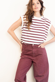 by-bar |  Cotton top with stripes Tobi | natural | Picture 4