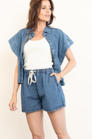 by-bar |  Denim shorts Misa | blue | Picture 2