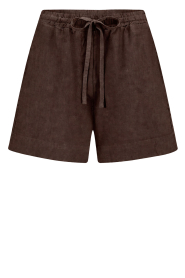 by-bar |  Linen shorts Lio | brown | Picture 1