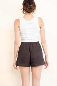 by-bar |  Linen shorts Lio | brown | Picture 7