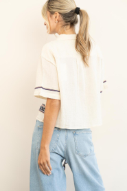 by-bar |  Cotton blouse with embroidery Jela | natural | Picture 7