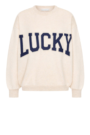 by-bar |  Soft sweater with logo Lili | natural | Picture 1