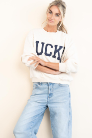 by-bar |  Soft sweater with logo Lili | natural | Picture 4