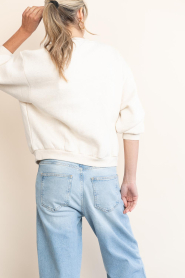 by-bar |  Soft sweater with logo Lili | natural | Picture 8