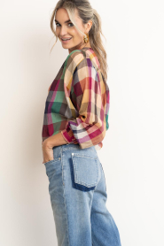 by-bar :  Checkered blouse Nyka | multi - img7