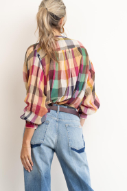 by-bar :  Checkered blouse Nyka | multi - img8