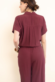 by-bar |  Sleeveless viscose blouse Barley | burgundy | Picture 8