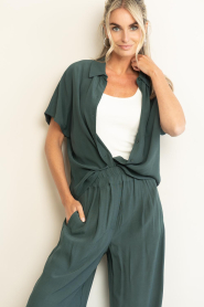 by-bar |  Viscose blouse Barley | green | Picture 2