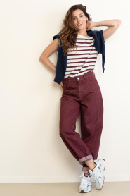by-bar |  Barrel jeans Begum | burgundy | Picture 2