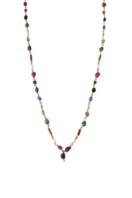 by-bar |  Beaded necklace Antwerp | gold | Picture 1
