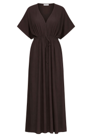 by-bar |  Viscose maxi dress Long | brown | Picture 1