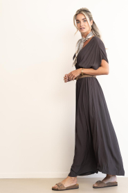 by-bar |  Viscose maxi dress Long | brown | Picture 4