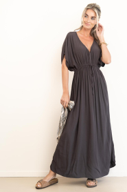 by-bar |  Viscose maxi dress Long | brown | Picture 6